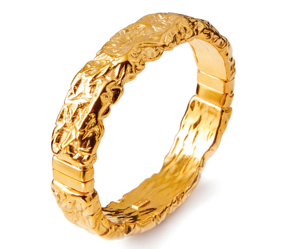 Bracciale Donna Giovanni Raspini Argento Dorato 925 Rigido Apertura Elastica 11029