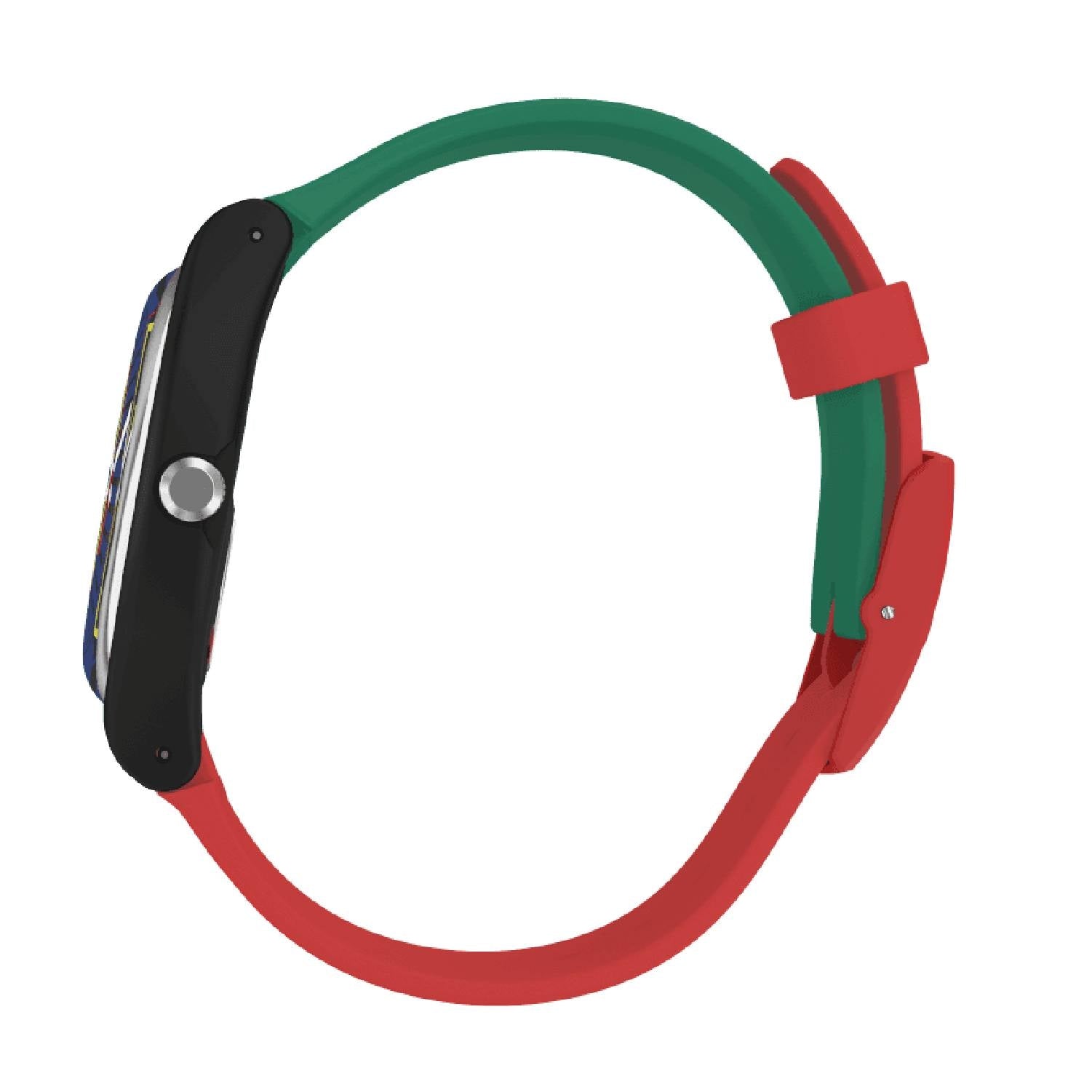 Orologio Uomo Gomma Swatch Quarzo Solo Tempo Rosso Verde Sir Swatch SUOB169