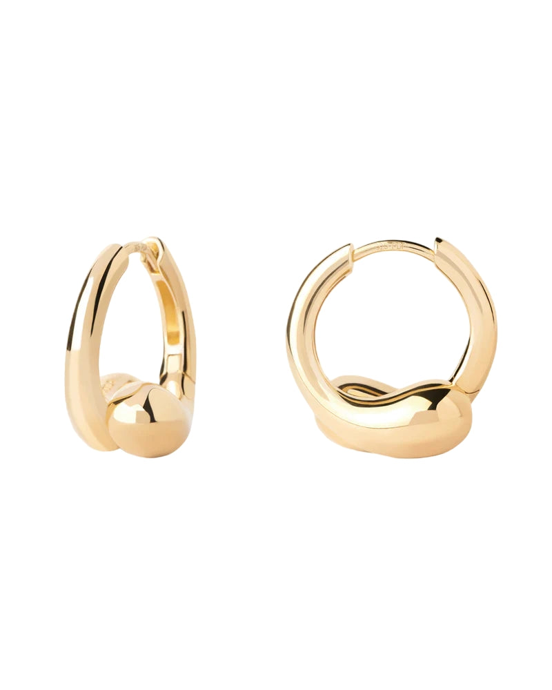 Orecchini Donna PDPaola Argento 925 Dorato Loop Goccia AR01-C85-U