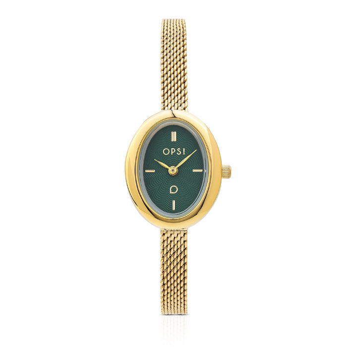 Orologio Donna Ops Acciaio OVALIS Verde Oro OPSPW-1202-3450