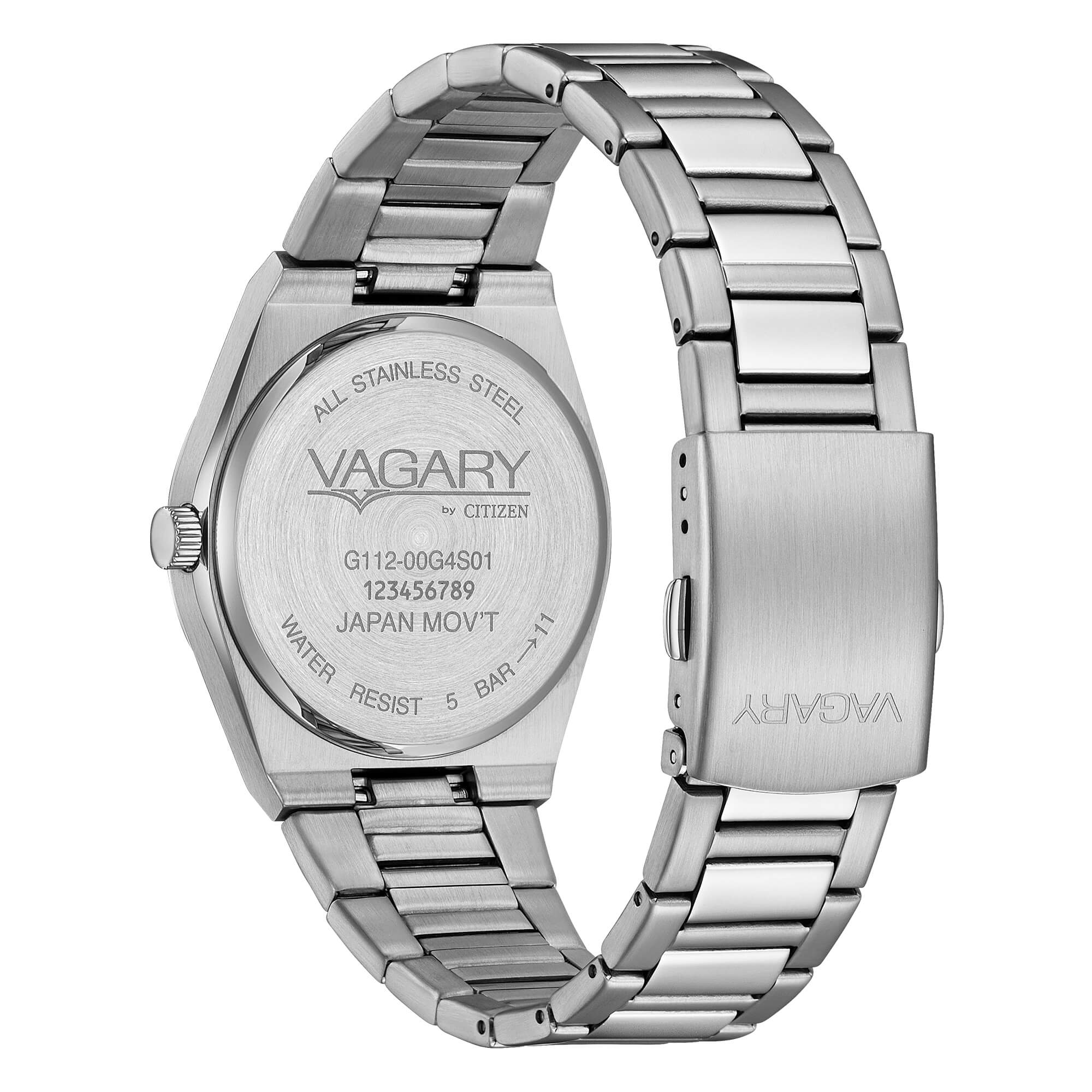 Orologio Uomo Vagary By Citizen Bianco Quarzo Acciaio IB9-719-11