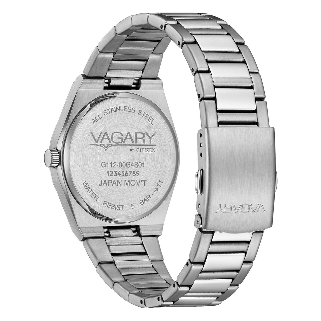 Orologio Uomo Vagary By Citizen Bianco Quarzo Acciaio IB9-719-11