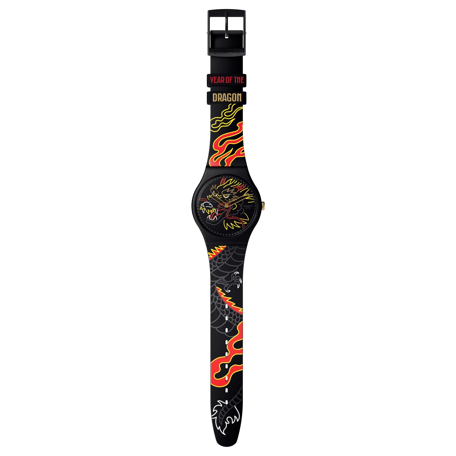Orologio Unisex Swatch Pay Dragon In Wind Capodanno Cinese Quarzo SO29Z137