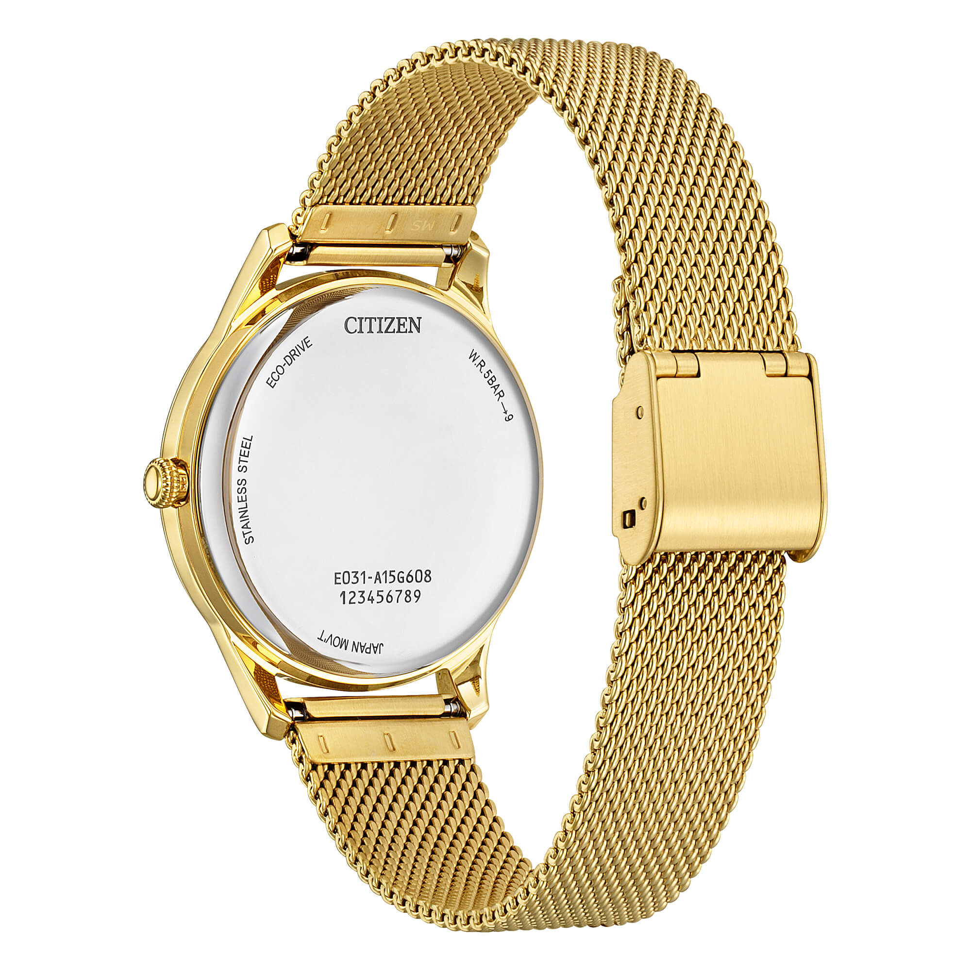 Orologio Donna Citizen Eco-Drive Bianco Carica Solare Acciaio Oro EM1222-87A