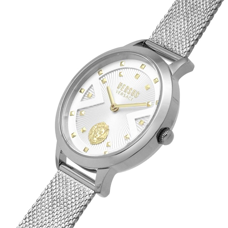 Orologio Donna Versus By Versace Acciaio Quarzo Solo Tempo Leone Dorato VSPZK0421