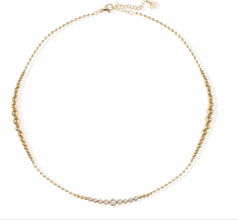 Collana Donna Liu Jo Acciaio dorata maglia a Pallini LJ2824