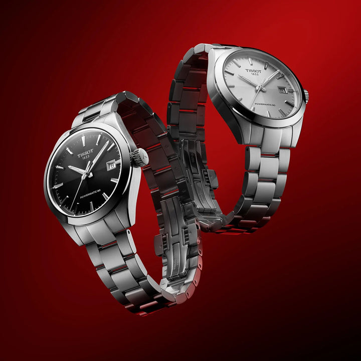 Orologio Uomo Tissot Gentleman 38 mm Powermatic 80 Nero T1658071105100