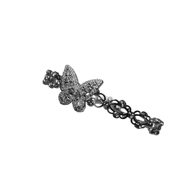 Anello-Bracciale Donna Re Mida Argento Estendibile Zirconi Fascia-4