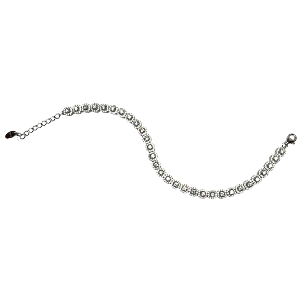 Bracciale Unisex Angelic Re Mida Tennis Argento Zirconi Bianchi Tennis-22