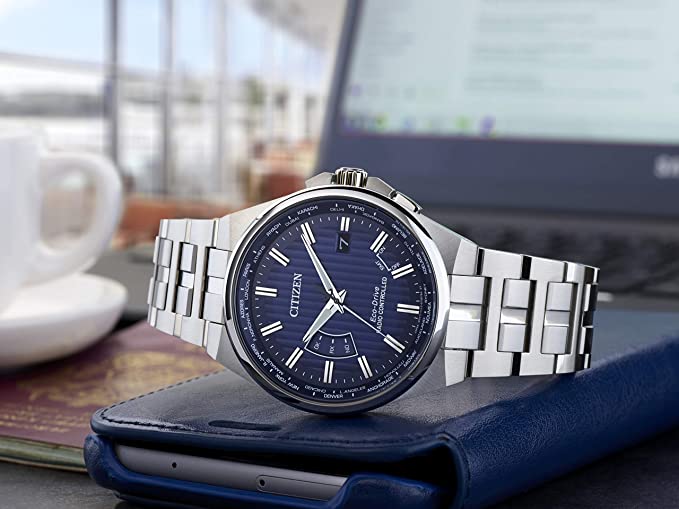 Orologio Uomo Acciaio Citizen Evolution Solo Tempo Data Fondo Blu CB0160-85L