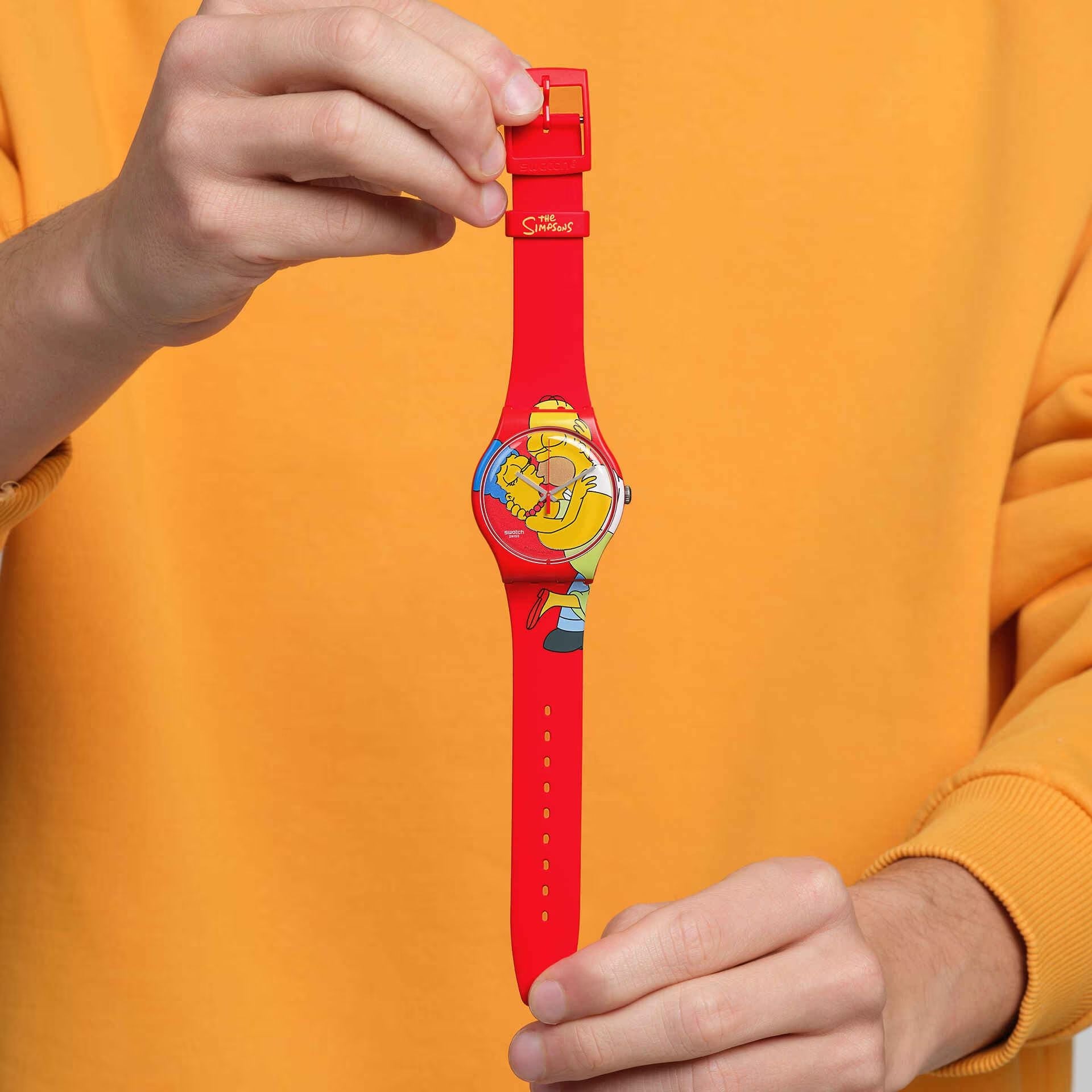 Orologio Unisex Swatch Sweet Embrace San Valentino Quarzo Rosso SO29Z120