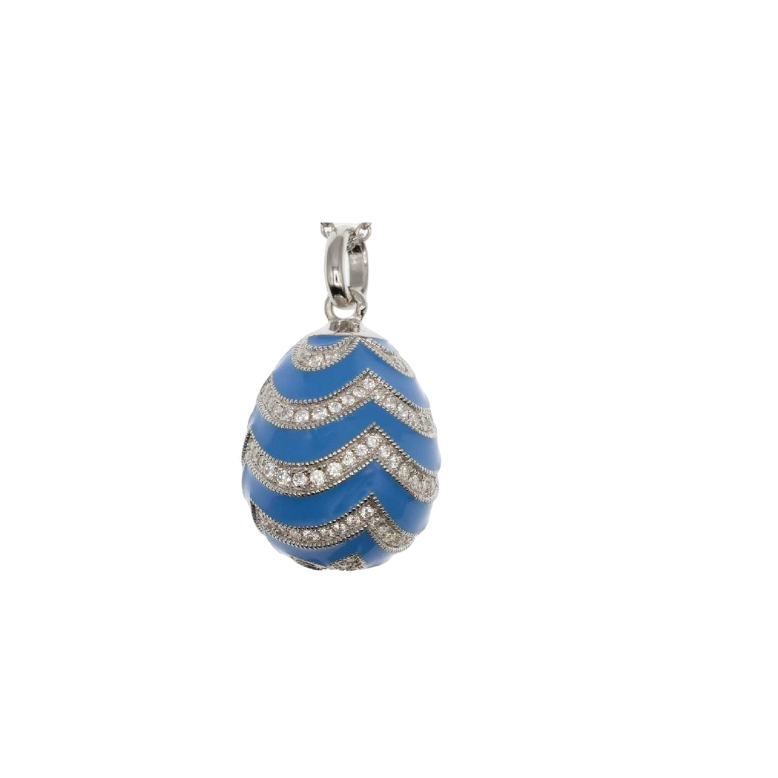 Ciondolo Tsars in Argento e Smalto con Zirconi – Peter Carl – F029TBS