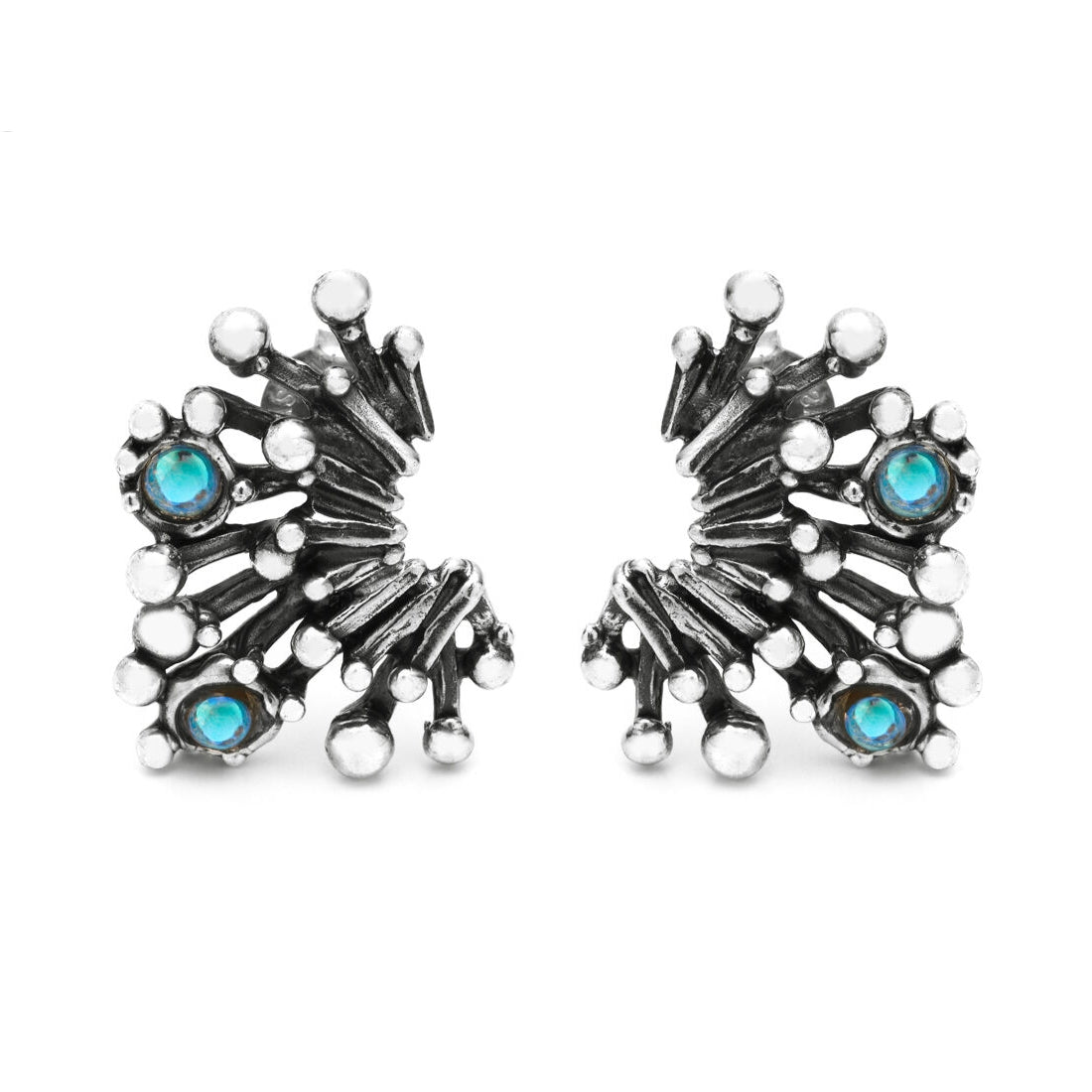 Orecchini Donna Giovanni Raspini Argento 925 Fireworks A Lobo Quarzi Mystic 11669