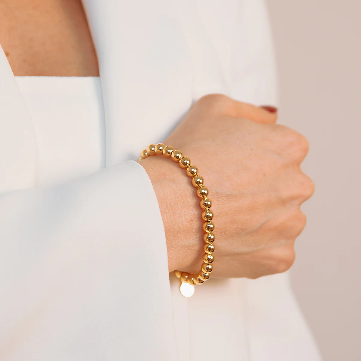 Bracciale Donna Etrusca Bronzo Dorato Biglie Lucide WSET00761.YG