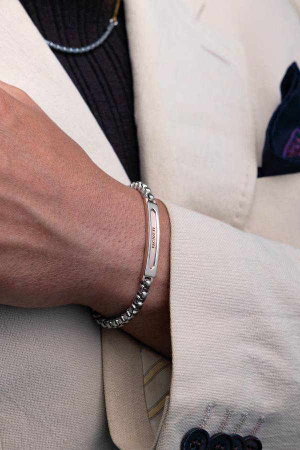 Bracciale Uomo 4US Cesare Paciotti Acciaio Targhetta 4UBR7961