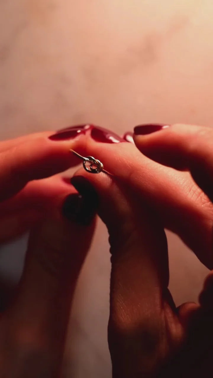 Anello Donna Cupido Filo D'Amore Oro Rosa 9 KT Mis 16 AN251R