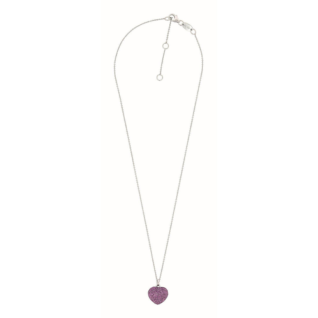 Collana Donna Pesavento Argento 925 Polvere Di Sogni Cuore Viola Londra WPSCE125