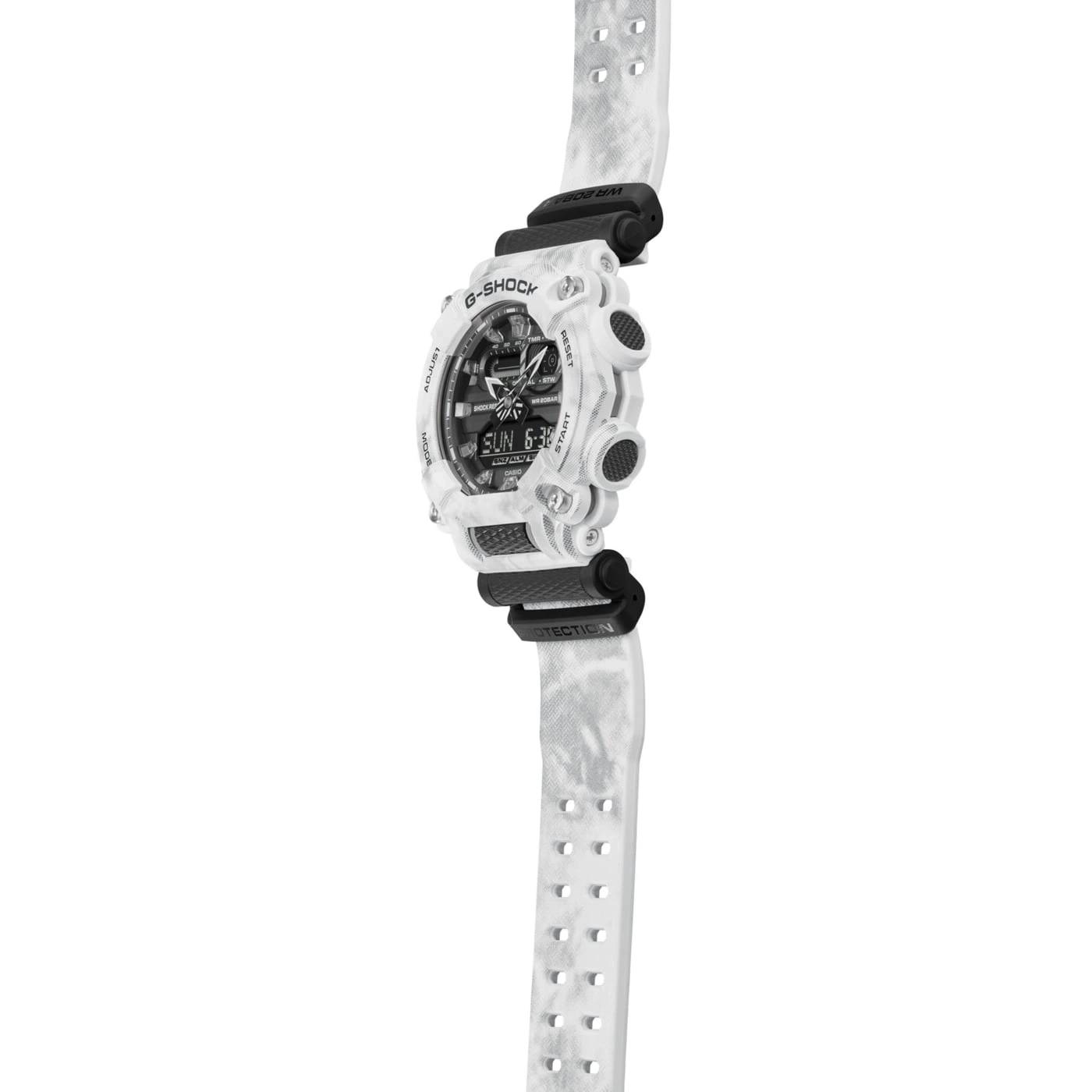 Orologio Uomo G-Shock Casio Camouflage Bianco Nero Quarzo GA-900GC-7AER