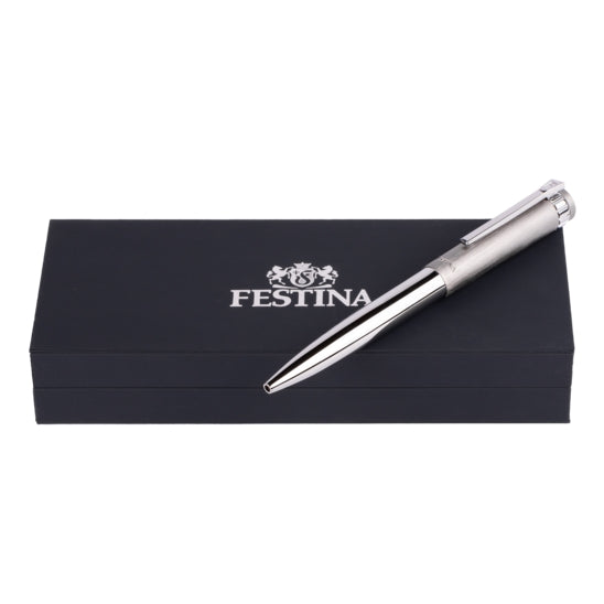 Penna Uomo Festina Acciaio Semplice Satinato Biro FWS4107/B