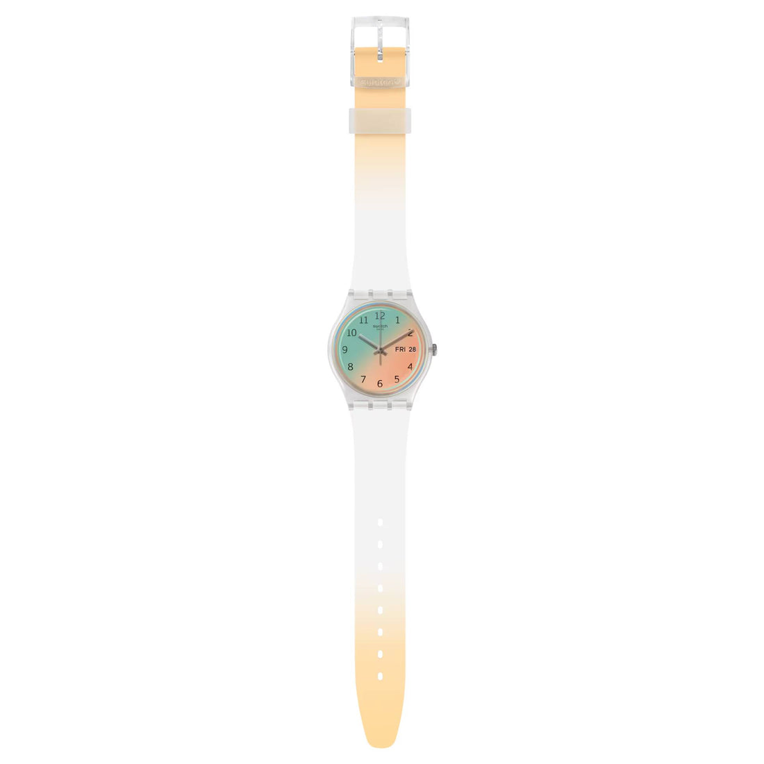 Orologio Donna Bambina Swatch Ultrasoleil Quarzo Doppia Data Rosa GE720