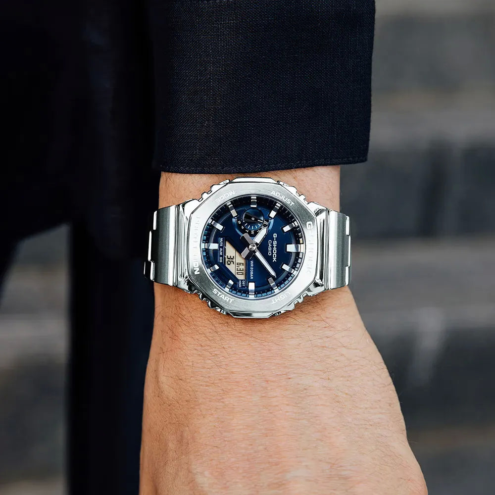 Orologio Uomo Casio G-SHOCK Acciaio blu  GM-2110D-2BER
