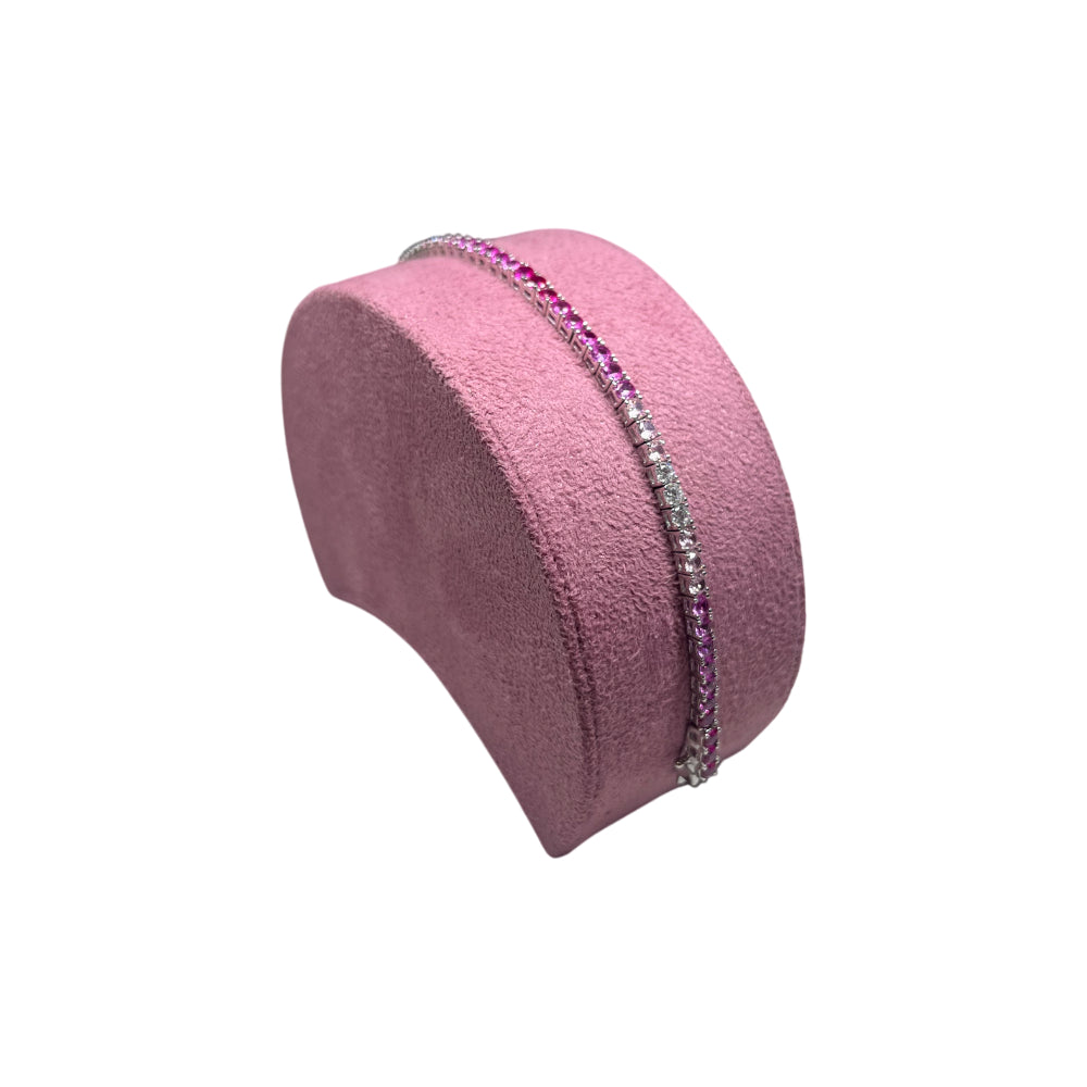 Bracciale Donna Re Mida Tennis 18 cm Argento 925 Zirconi Sfumati Tennis-49
