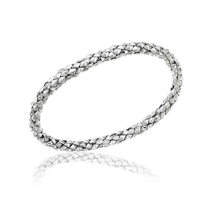 Bracciale Unisex Chimento Oro Bianco 18 KT Stretch Elastico 1B02956ZZ5180