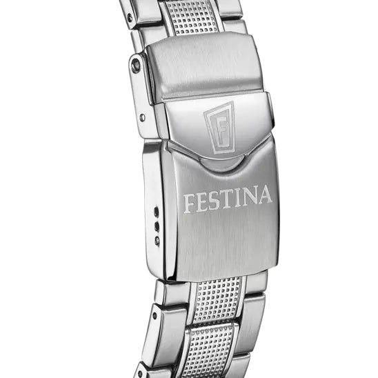 Orologio Uomo Festina Diver Acciaio Quarzo Solo Tempo Data Ghiera Blu Rosso F20669/4