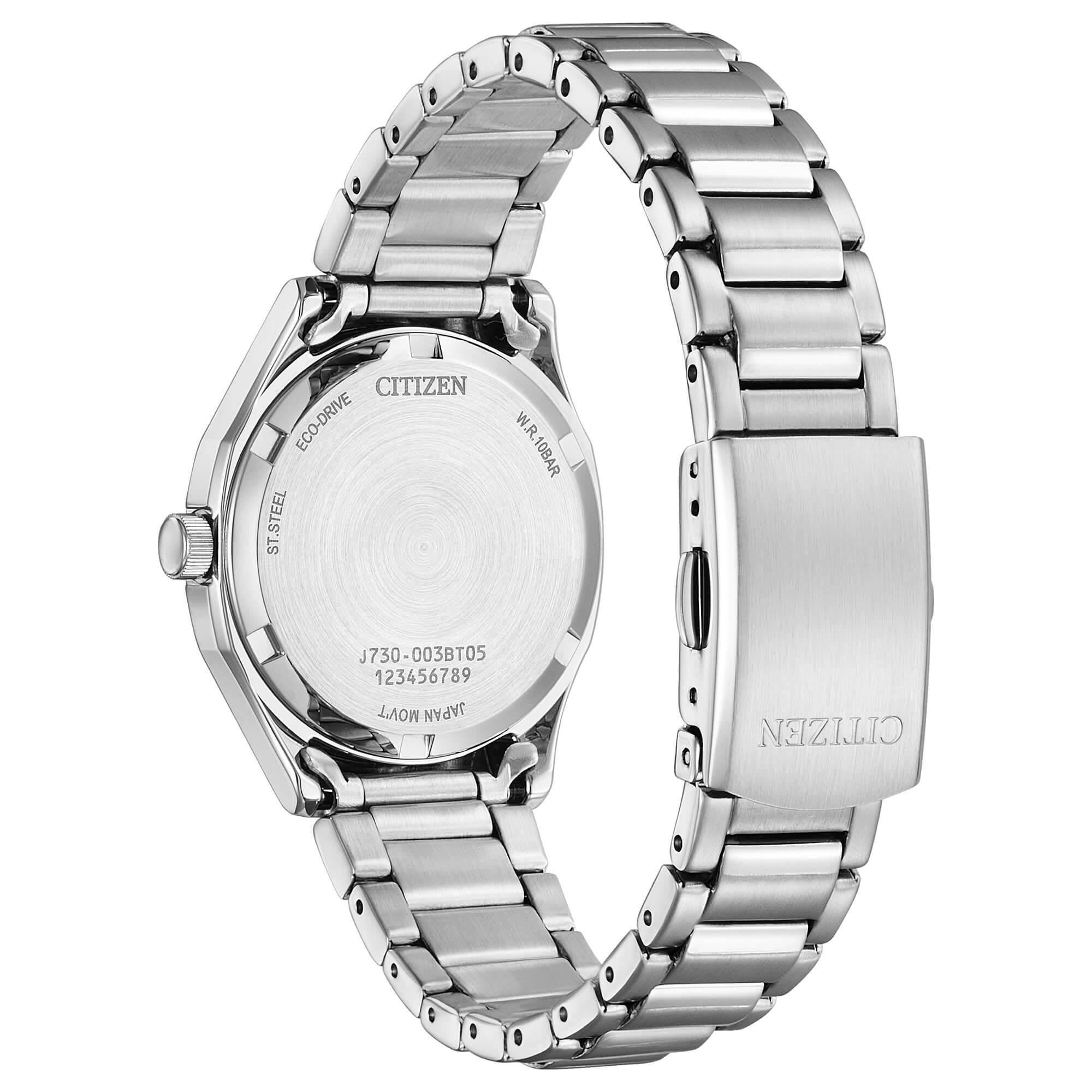 Orologio Donna Citizen Eco Drive Acciaio Solo Tempo Data Bianco FE2110-81A
