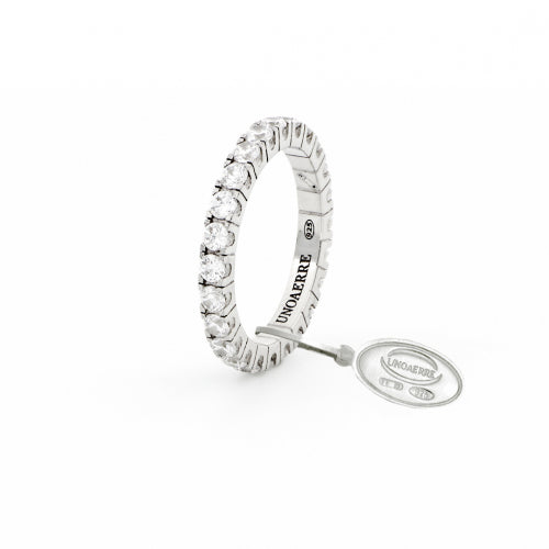 Anello Donna Unoaerre Argento Bianco Veretta Misura 13 504474