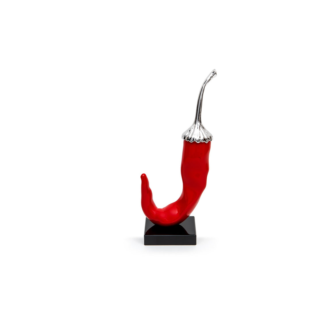 Peperoncino  Sequenze Colore rosso Base quadrata nera 10 Cm BPP0301