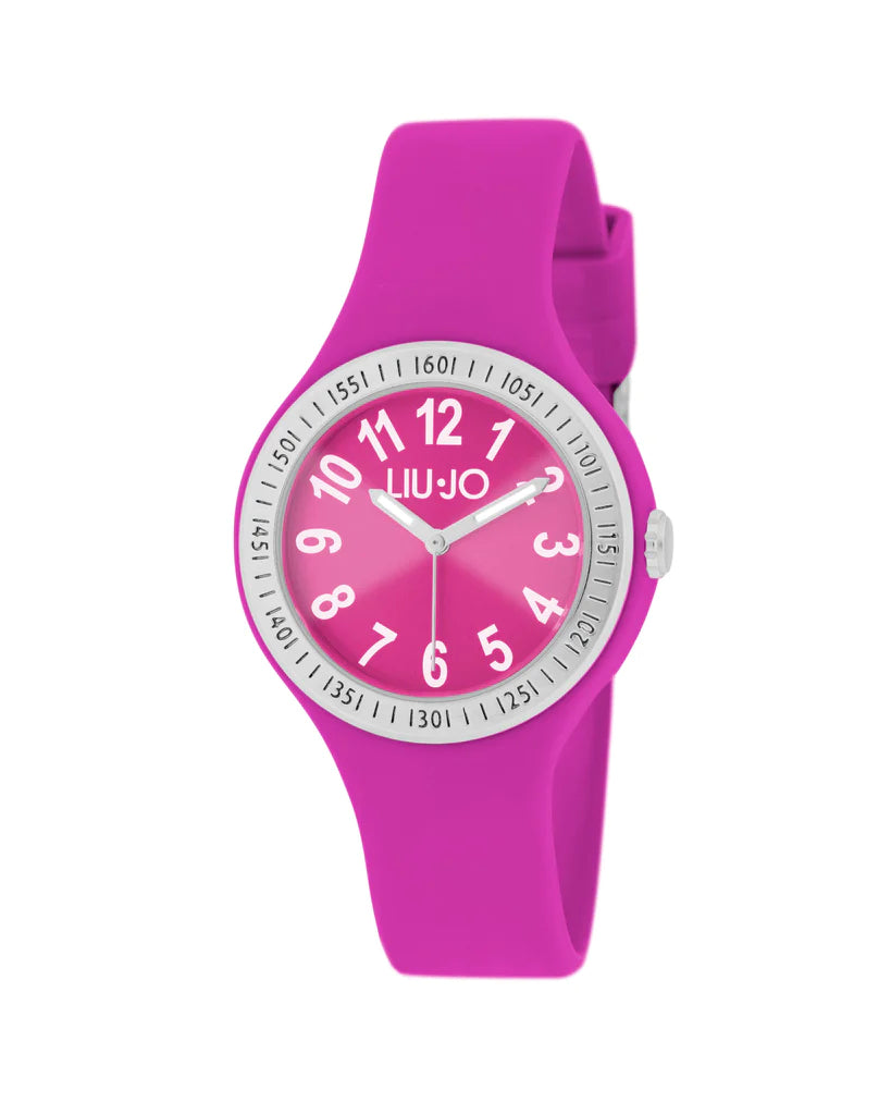 Orologio Donna Liu Jo Silicone Fucsia Numeri Quarzo Solo Tempo Friendly  TLJ1942