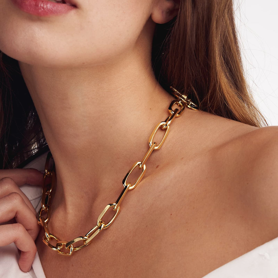 Collana Donna Unoaerre Bronzo Dorato Catena Forzatina 520630