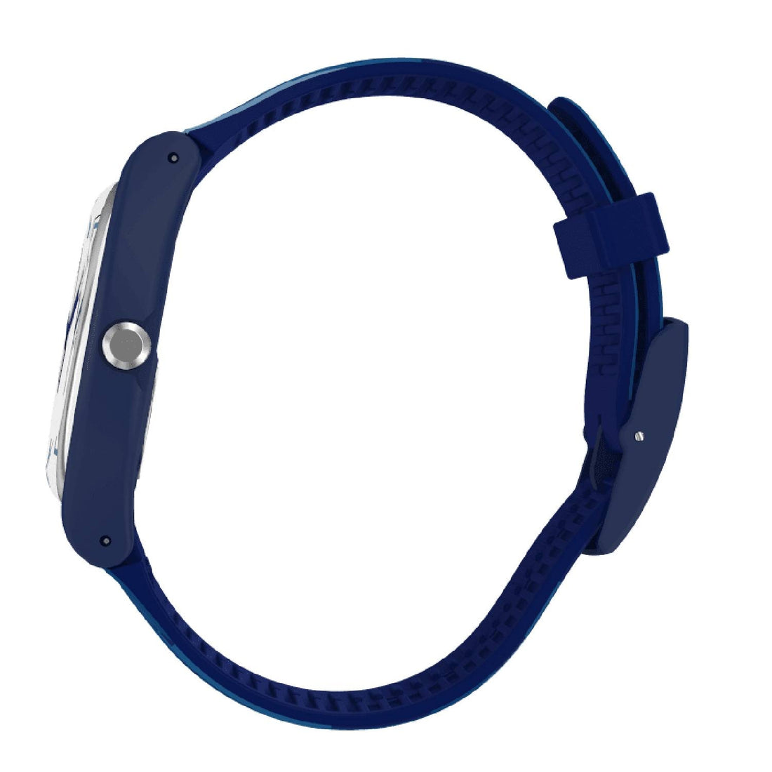 Orologio Uomo Gomma Swatch Quarzo Solo Tempo Doppia Data Fiammablu SUON712