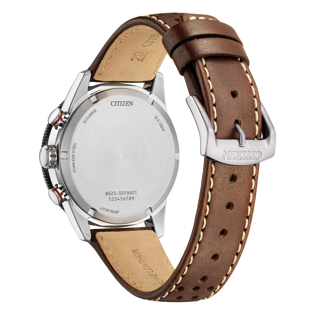 Orologio Uomo Citizen Marrone Racing Eco-Drive Cronografo Acciaio CA4714-04A