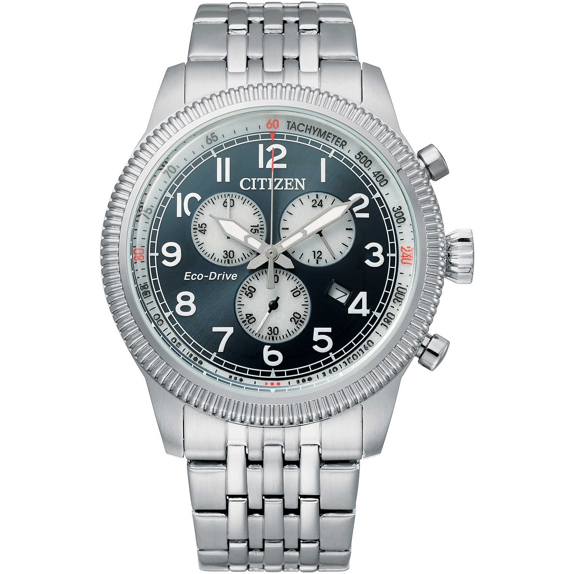 Orologio Uomo Acciaio CITIZEN  Eco Drive Promaster Cronografo Datario AT2460-89L