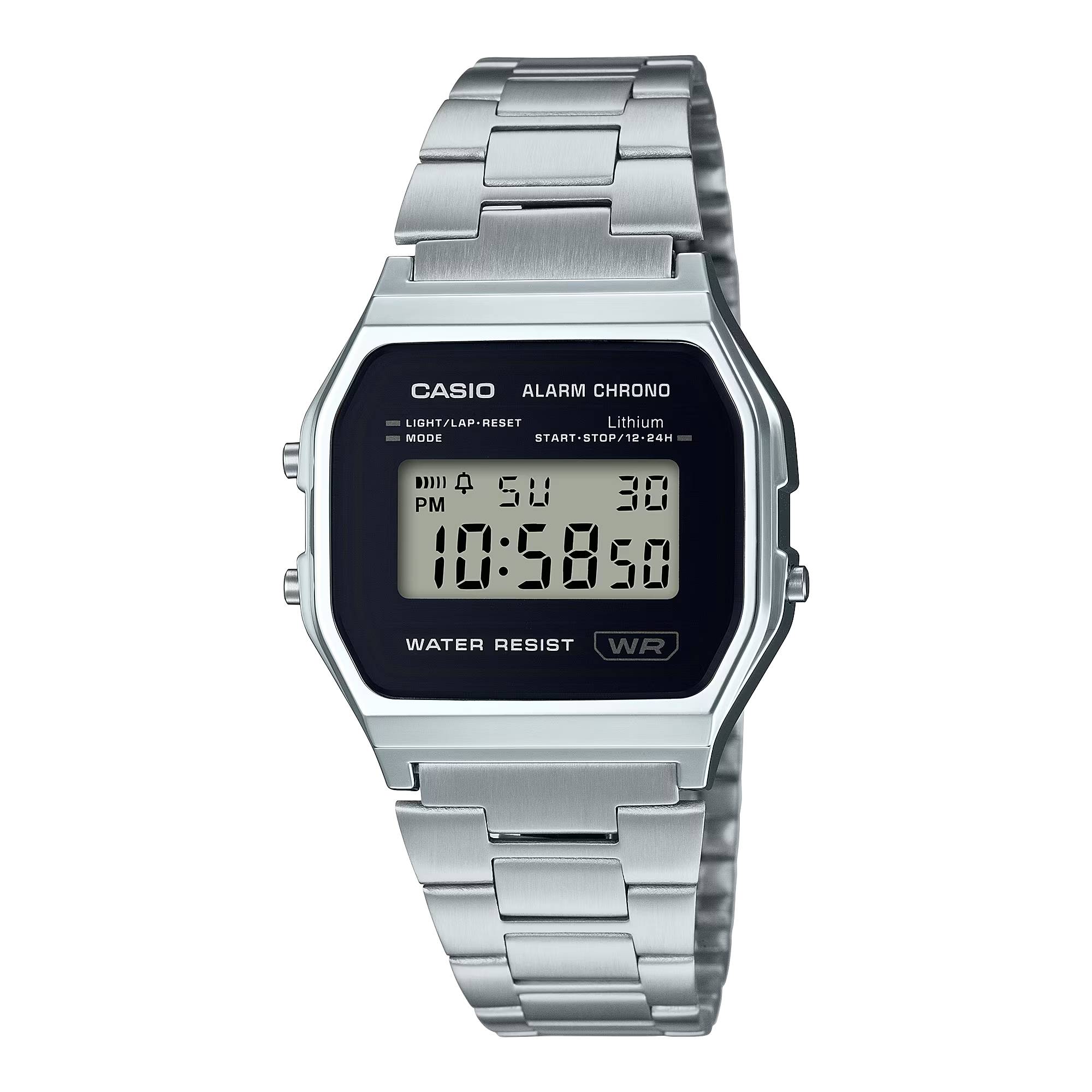 Orologio Unisex Acciaio Casio Vintage Nero Quarzo Digitale A158WEA-1EF