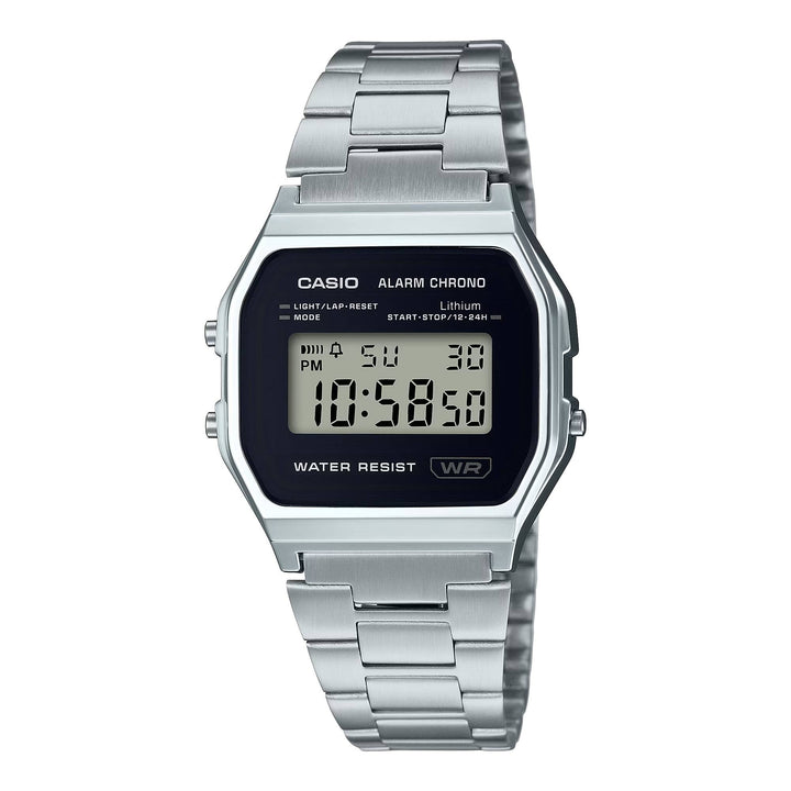 Orologio Unisex Acciaio Casio Vintage Nero Quarzo Digitale A158WEA-1EF