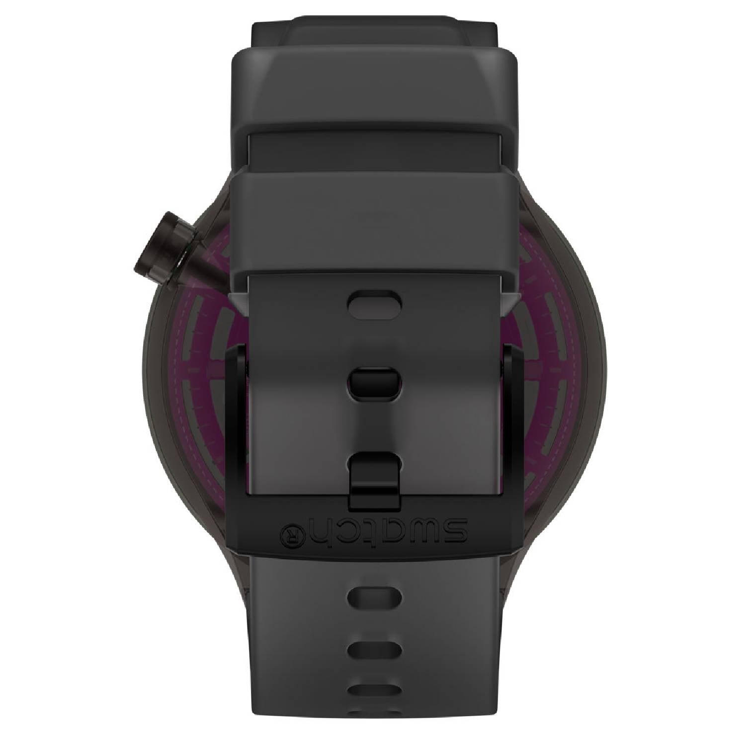 Orologio Uomo Silicone Gomma Swatch Big Bold Solo Tempo Quarzo Verde Nero Viola