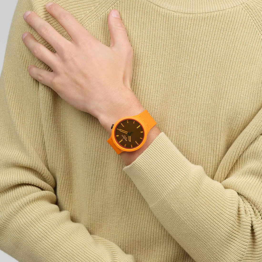 Orologio Unisex Swatch Big Bold Crushing Orange Quarzo Arancione SB05O102