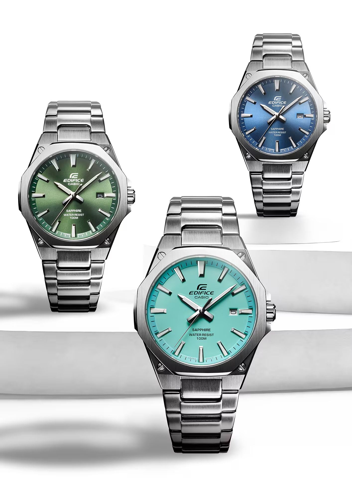 Orologio Uomo Casio Edifice Acciaio Verde Quarzo EFR-S108D-3AVUEF