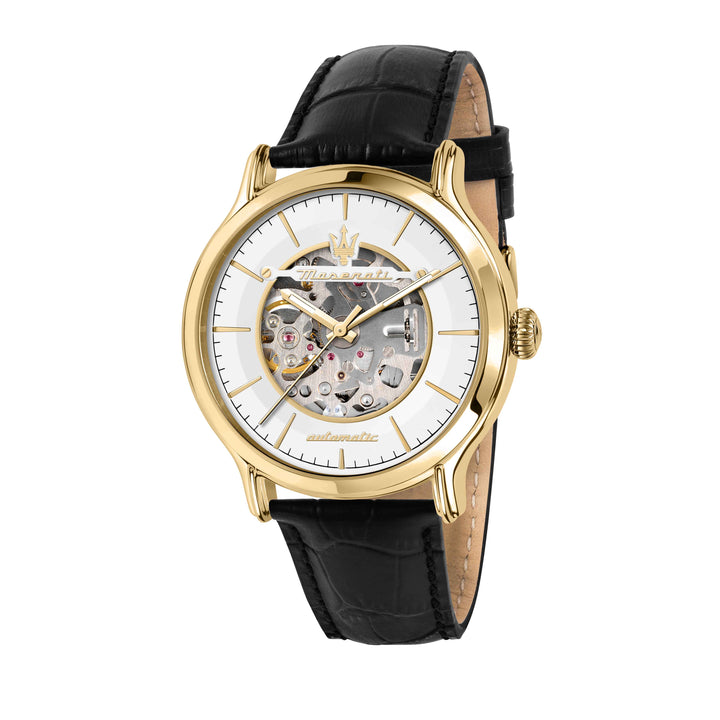 Orologio Uomo Maserati Acciaio Dorato Pelle Automatico Solo Tempo R8821118015