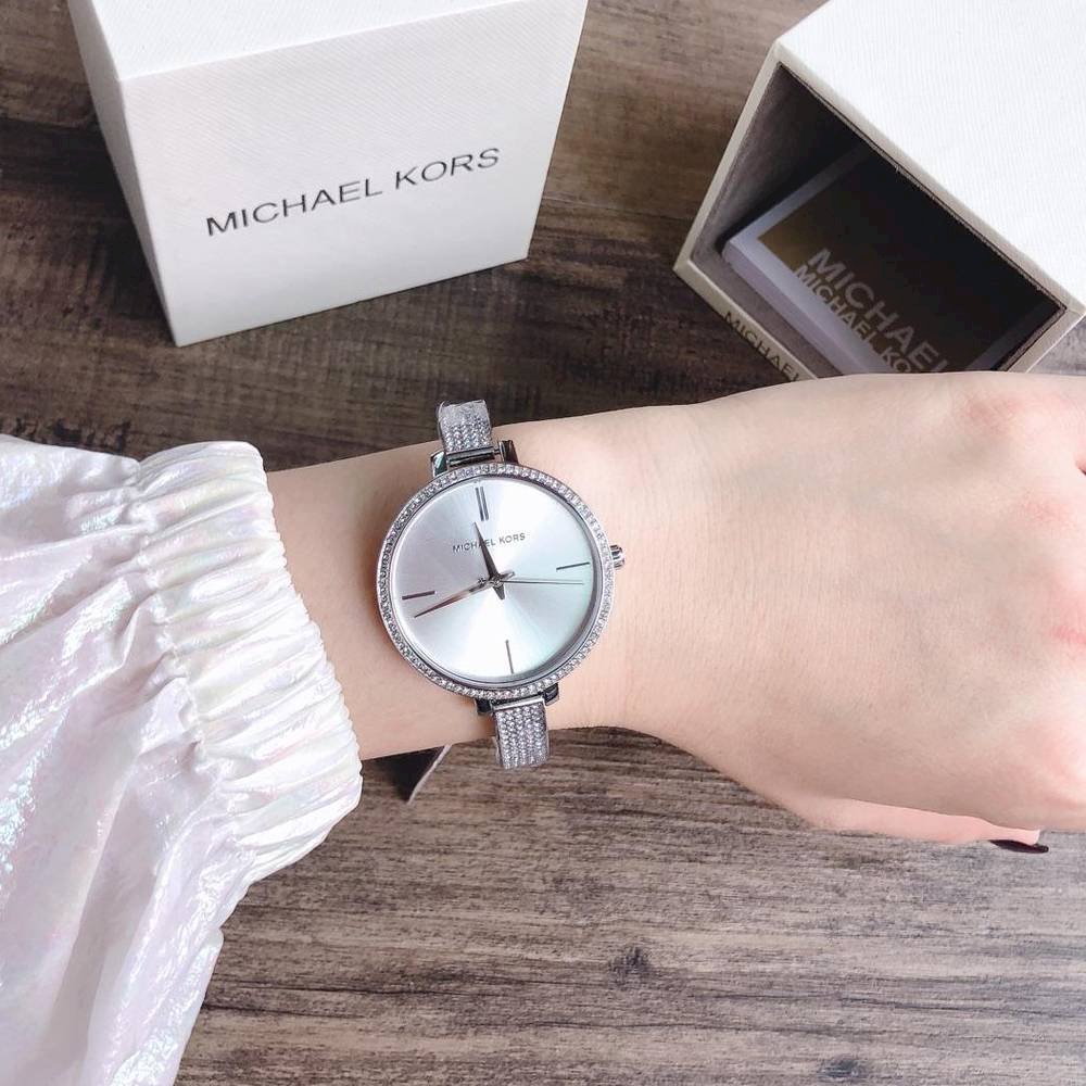 Orologio Donna Michael Kors Acciaio Semirigido Zirconi Quarzo Solo Tempo MK3783
