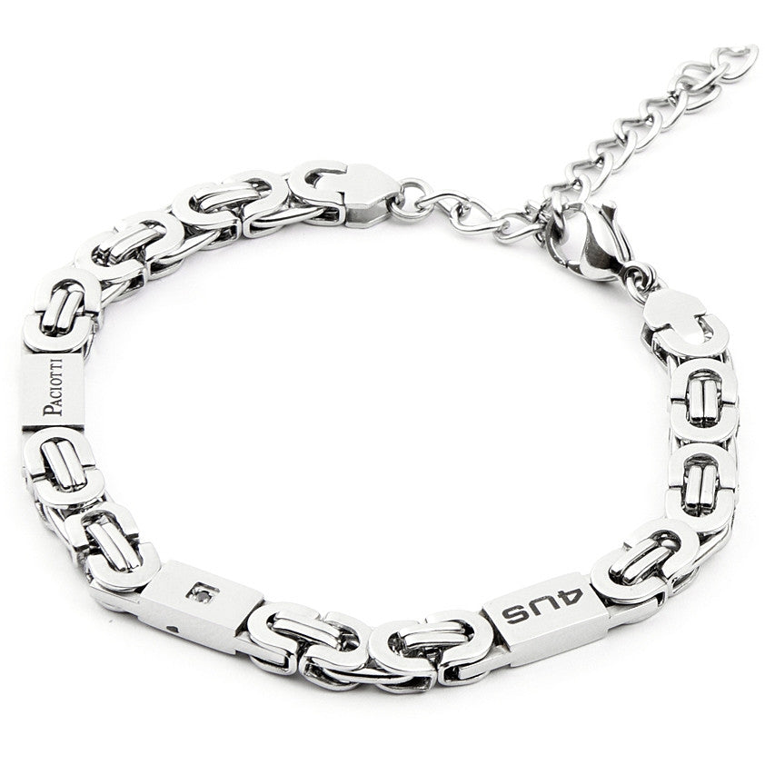 Bracciale Uomo 4US Cesare Paciotti acciaio Bianco 4UBR4094