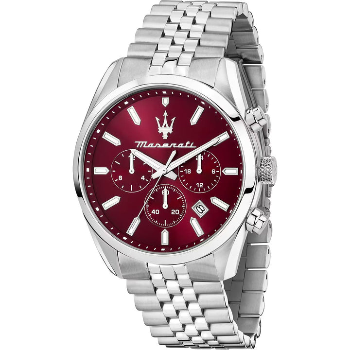 Orologio Uomo Maserati Acciaio Lucido Quarzo Nero Crono R8853151024