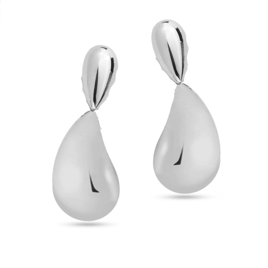 Orecchini Donna Liu Jo Acciaio Bianco Goccia Pendente LJ2746