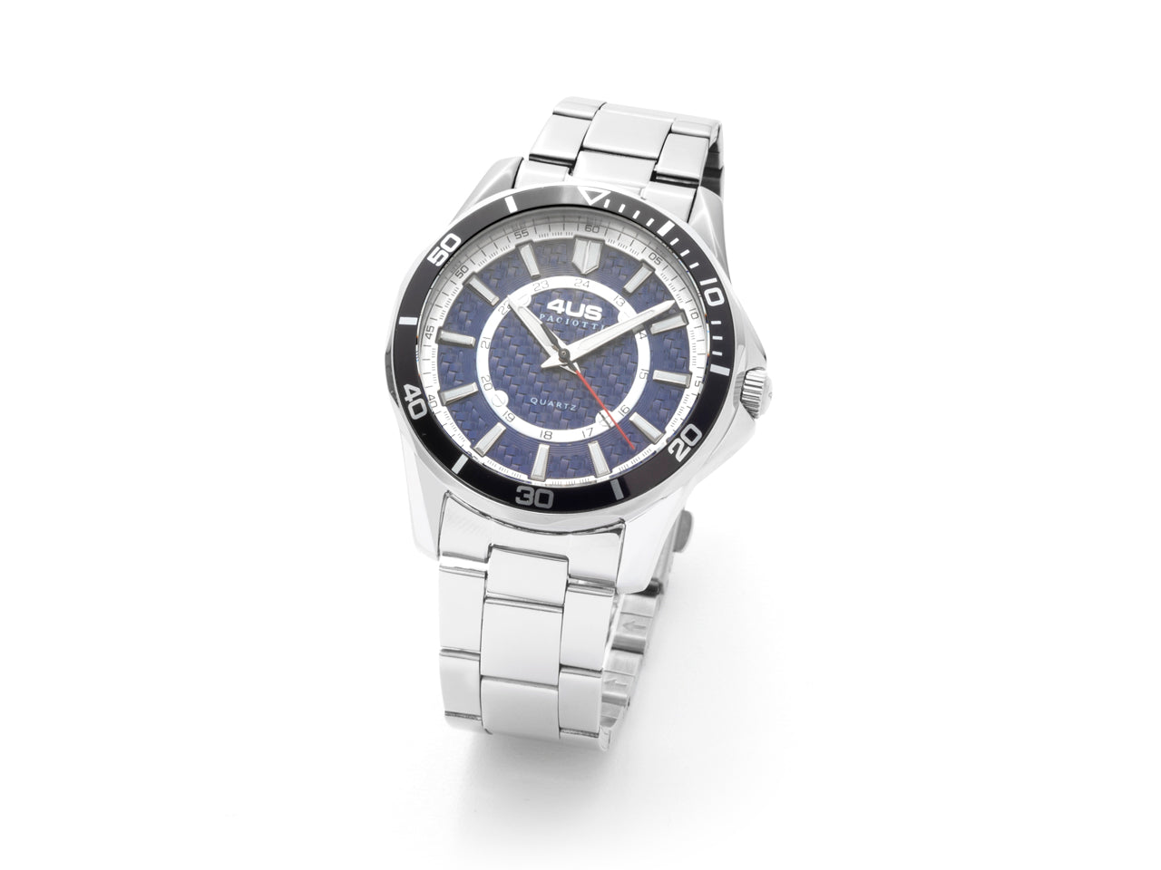 Orologio Uomo 4US Cesare Paciotti Acciaio Bianco Quarzo Blu T4LS358