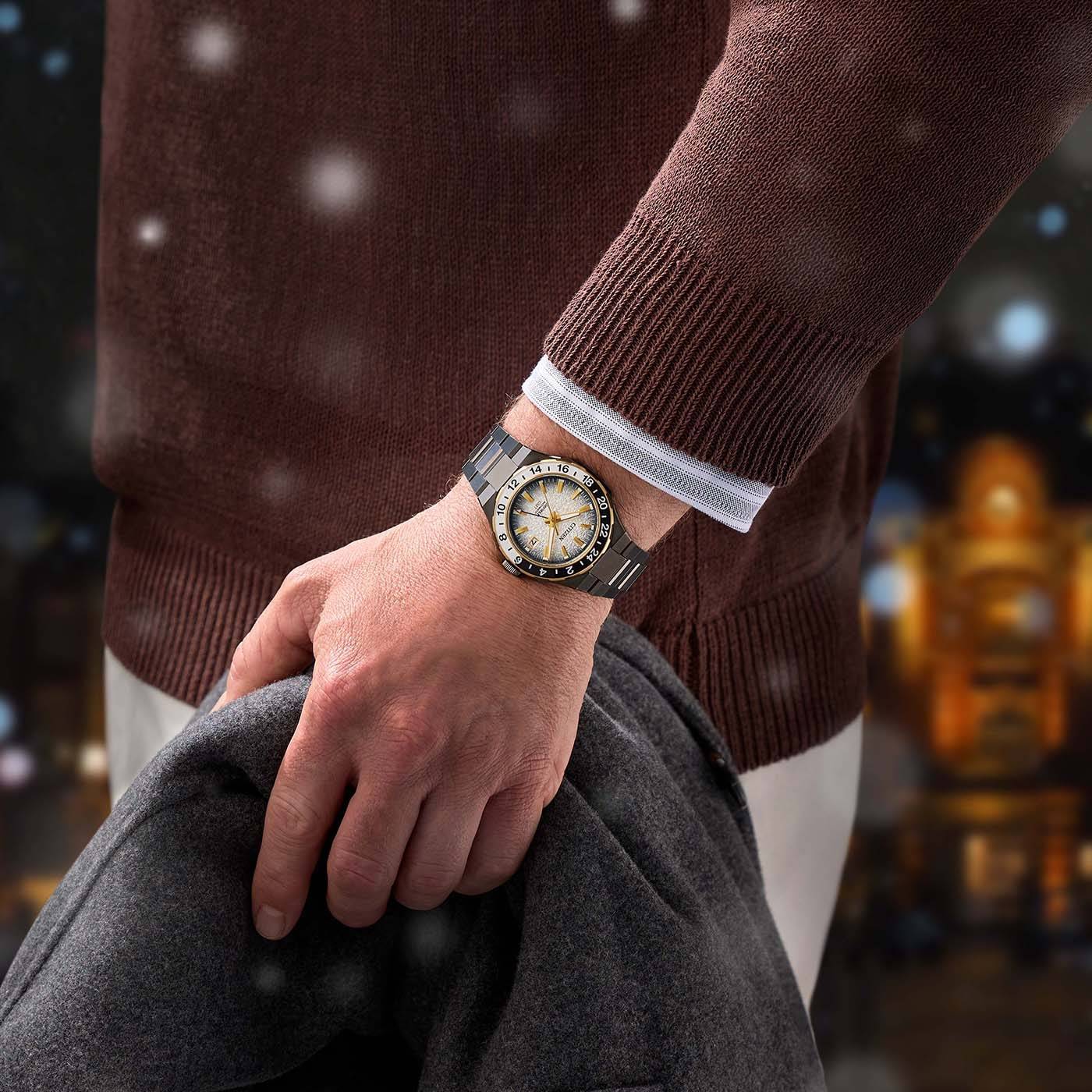 Orologio Uomo Citizen Serie 8 GMT Edizione Limitata 100 Pezzi Italia NB6035-55H