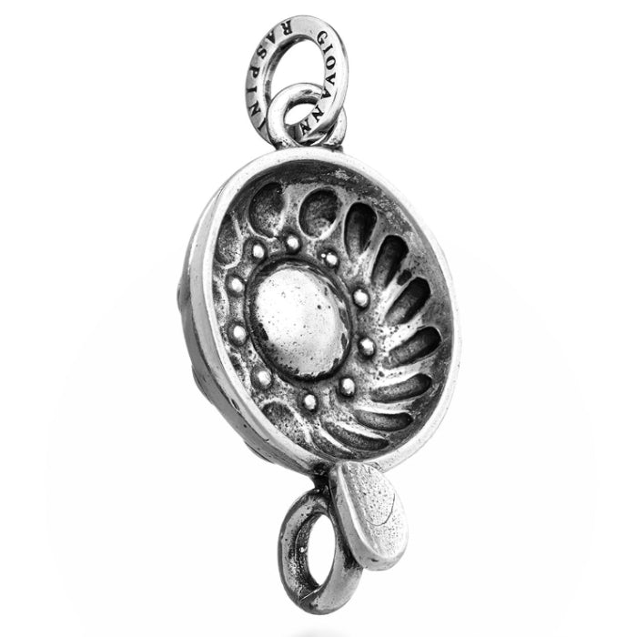 Charm Donna Giovanni Raspini Argento 925 Tastevin Vino Realizzato A Mano 06248