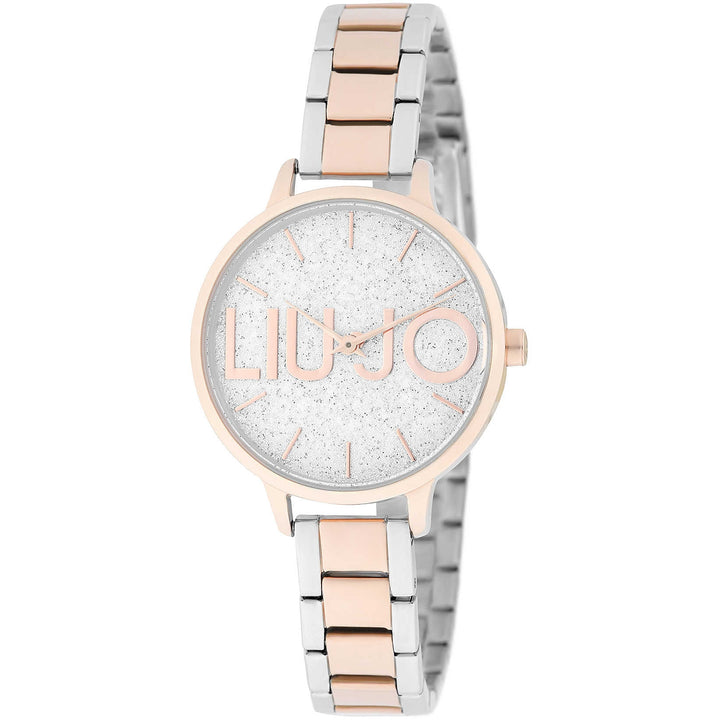 Orologio Donna Liu Jo Acciaio Rosè Solo Tempo Quarzo quadrante glitterato TLJ1789